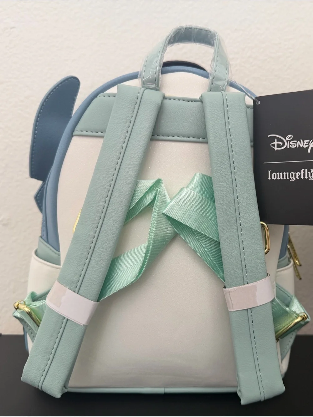 Loungefly x Disney Lilo & Stitch Blue Carácter Mini Backpack